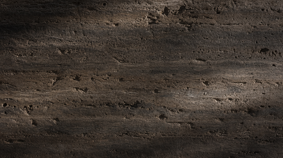 Honed travertine stone texture